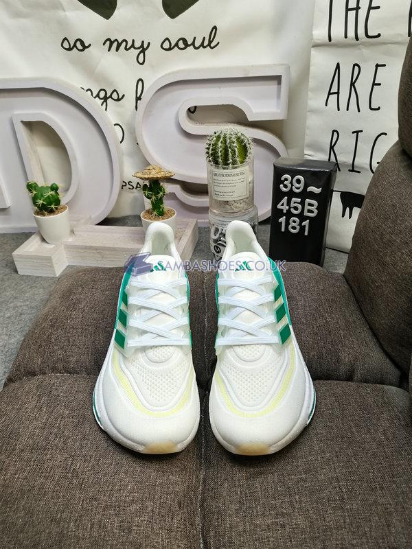 Adidas UltraBoost Light "White Tint Court Green" - White Tint/Court Green/Blue Dawn - HQ6350 Classic Running Shoes