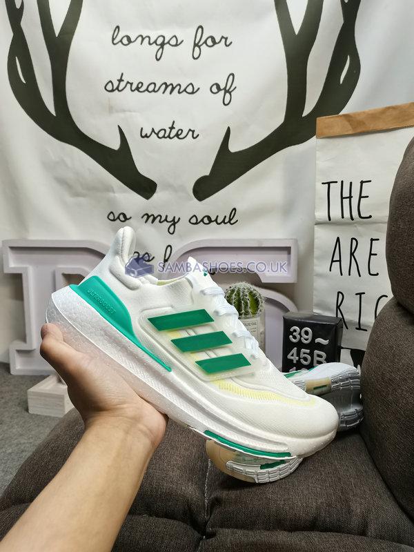 Adidas UltraBoost Light "White Tint Court Green" - White Tint/Court Green/Blue Dawn - HQ6350 Classic Running Shoes