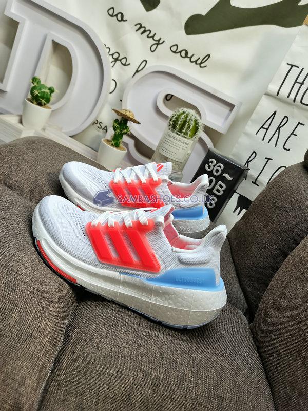 Adidas UltraBoost Light "White Solar Red" - Cloud White/Solar Red/Solar Red - H06357 Classic Running Shoes