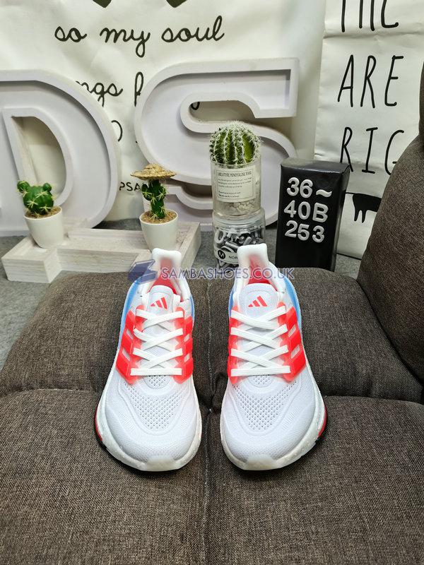 Adidas UltraBoost Light "White Solar Red" - Cloud White/Solar Red/Solar Red - H06357 Classic Running Shoes