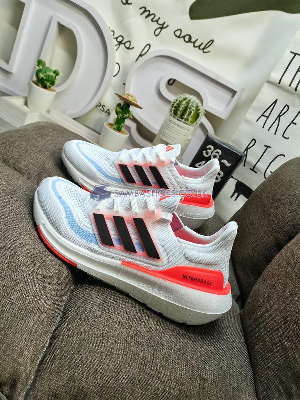 Adidas UltraBoost Light "White Black Solar Red" - Cloud White/Core Black/Solar Red - HQ6351 Classic Running Shoes