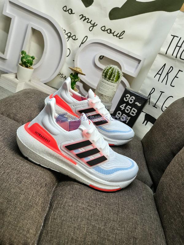 Adidas UltraBoost Light "White Black Solar Red" - Cloud White/Core Black/Solar Red - HQ6351 Classic Running Shoes