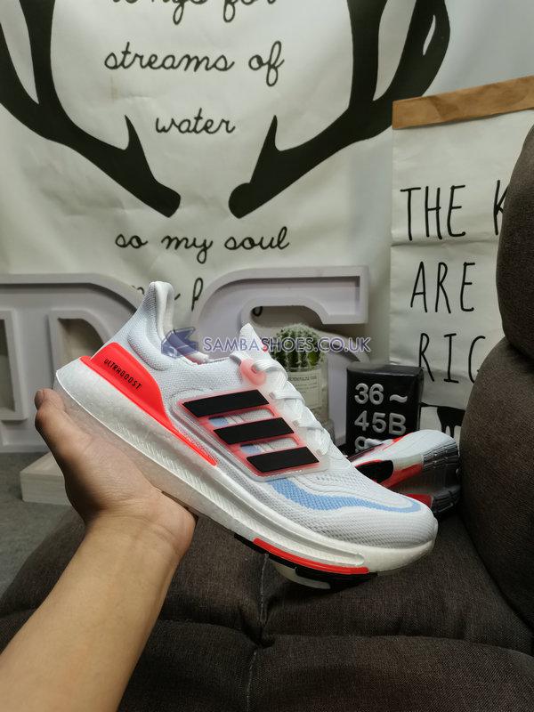 Adidas UltraBoost Light "White Black Solar Red" - Cloud White/Core Black/Solar Red - HQ6351 Classic Running Shoes