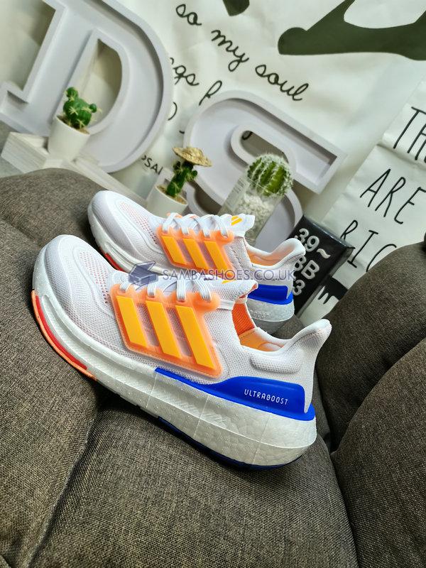 Adidas UltraBoost Light "White Solar Gold" - Cloud White/Solar Gold/Lucid Blue - HQ6352 Classic Running Shoes