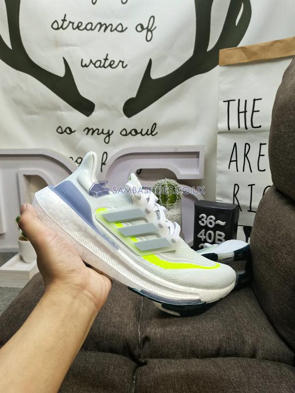 Adidas UltraBoost Light "White Wonder Blue" - Cloud White/Wonder Blue/Lucid Lemon - IE1775 Classic Running Shoes