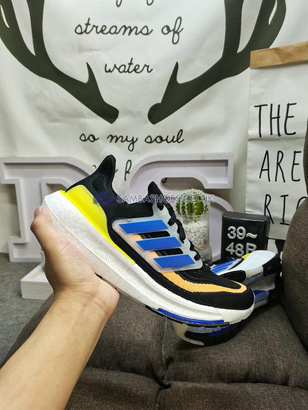 Adidas UltraBoost Light "Black Lucid Blue" - Core Black/Lucid Blue/Bright Yellow - HP9204 Classic Running Shoes