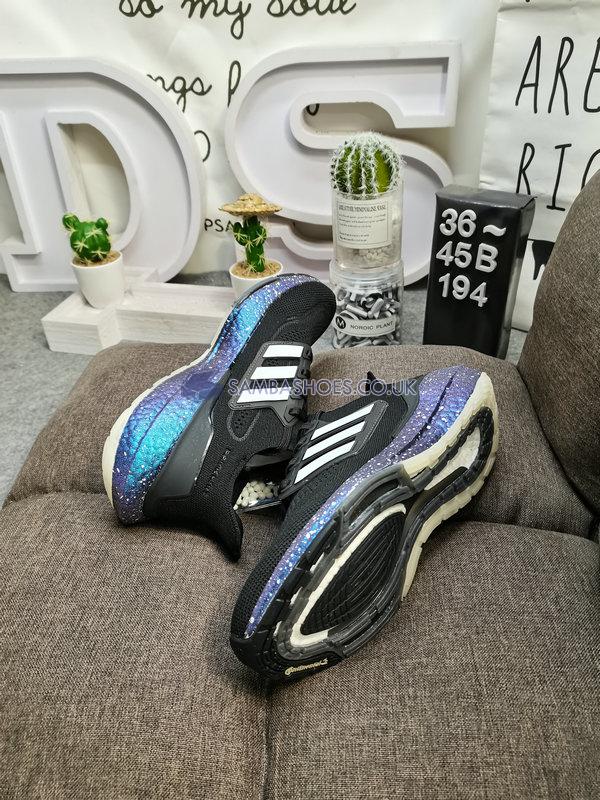 Adidas UltraBoost 21 "Black Blue Violet Metallic" - Cloud Black/Cloud White/Boost Blue Violet Metallic - FC0882 Classic Running Shoes