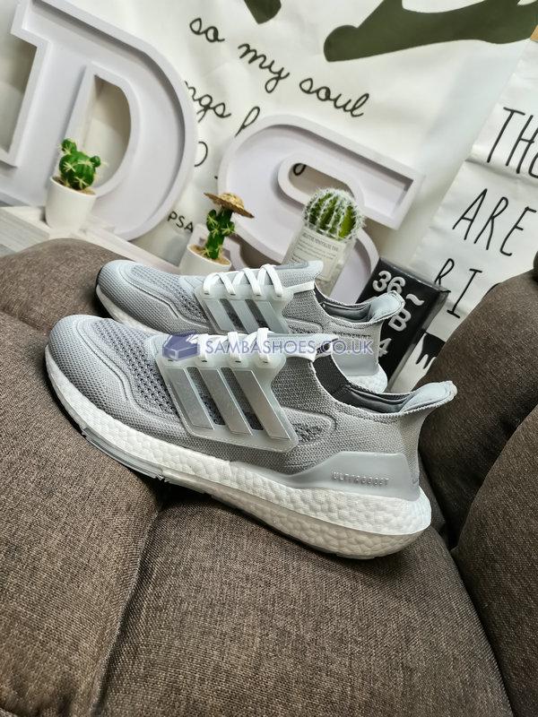 Adidas UltraBoost 21 "Solid Grey" - Solid Grey/Silver Metallic/Light Solid Grey - GV7724 Classic Running Shoes