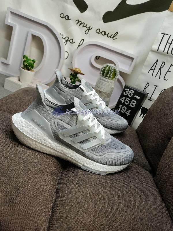 Adidas UltraBoost 21 "Solid Grey" - Solid Grey/Silver Metallic/Light Solid Grey - GV7724 Classic Running Shoes