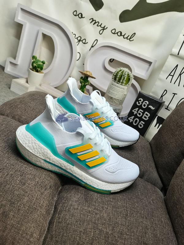 Adidas UltraBoost 22 "White Mint Rush" - Cloud White/Flash Orange/Mint Rush - GX5463 Classic Running Shoes