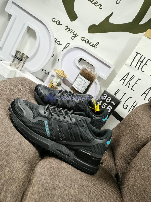 Adidas ZX 750 HD "Core Black Cyan" - Core Black/Core Black/Bright Cyan - FV8488 Classic Originals Shoes