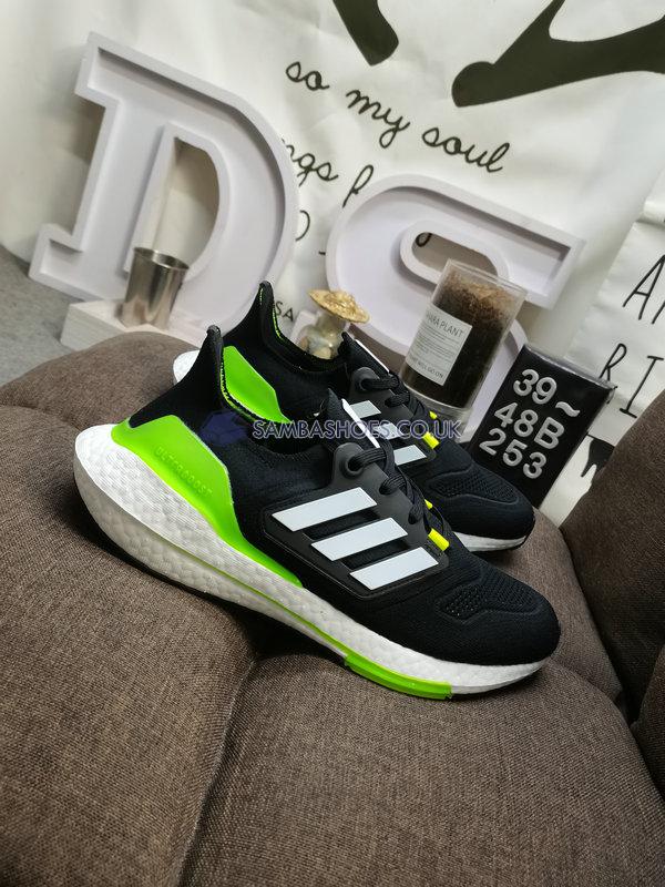 Adidas UltraBoost 22 "Black Solar Green" - Core Black/Cloud White/Solar Green - GX6640 Classic Running Shoes