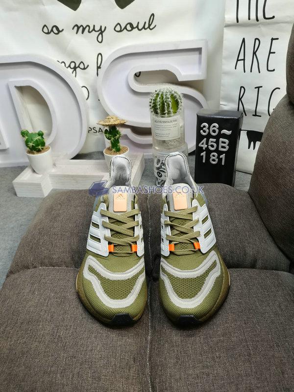 Adidas UltraBoost 22 "Orbit Green Beam Orange" - Orbit Green/Metal Grey/Beam Orange - GX9140 Classic Running Shoes