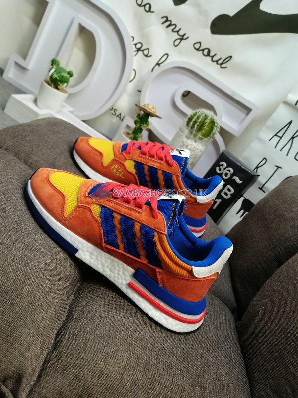 Adidas Dragon Ball Z x ZX 500 RM "Son Goku" - Orange/Collegiate Royal/Hi-Res Red - D97046 Classic Originals Shoes