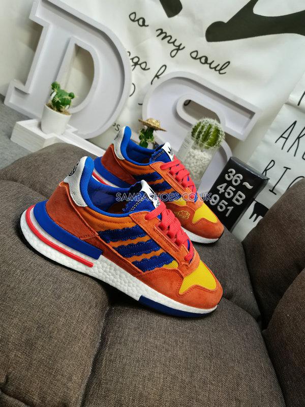 Adidas Dragon Ball Z x ZX 500 RM "Son Goku" - Orange/Collegiate Royal/Hi-Res Red - D97046 Classic Originals Shoes