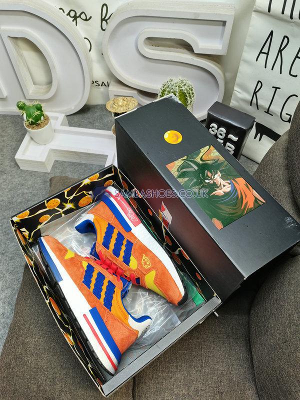 Adidas Dragon Ball Z x ZX 500 RM "Son Goku" - Orange/Collegiate Royal/Hi-Res Red - D97046 Classic Originals Shoes