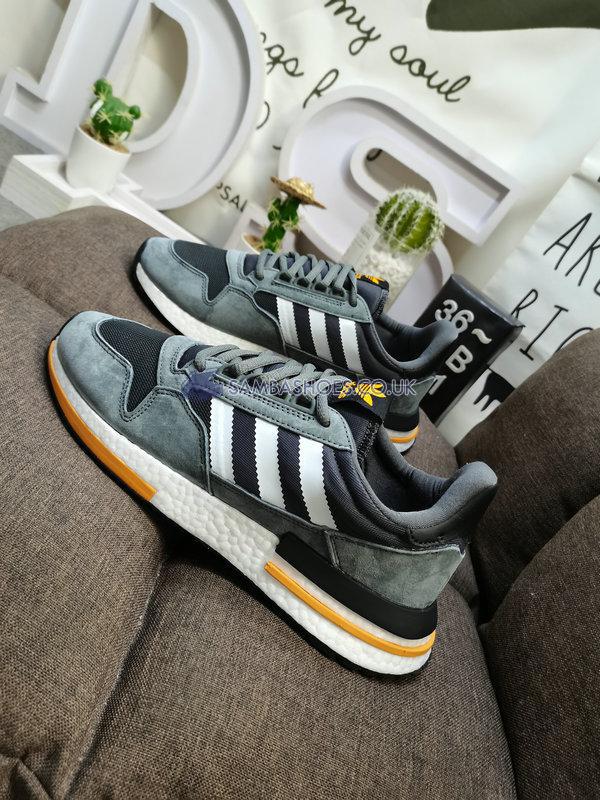 Adidas ZX 500 RM "Grey Yellow" - Grey Five/Black/Footwear White/Yellow - B42388 Classic Originals Shoes