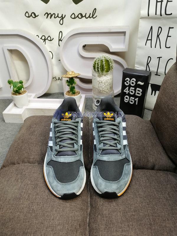 Adidas ZX 500 RM "Grey Yellow" - Grey Five/Black/Footwear White/Yellow - B42388 Classic Originals Shoes