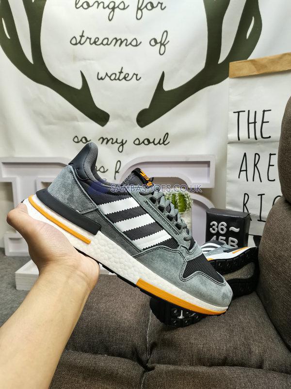 Adidas ZX 500 RM "Grey Yellow" - Grey Five/Black/Footwear White/Yellow - B42388 Classic Originals Shoes