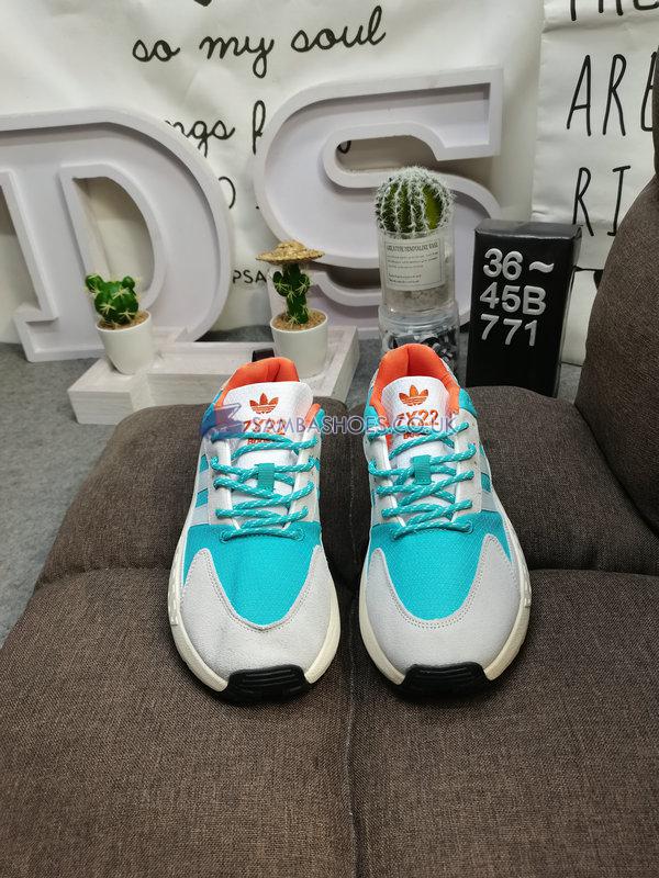 Adidas ZX 22 Boost "White Semi Mint Rush" - Cloud White/Semi Mint Rush/Semi Solar Orange - GY6693 Classic Originals Shoes