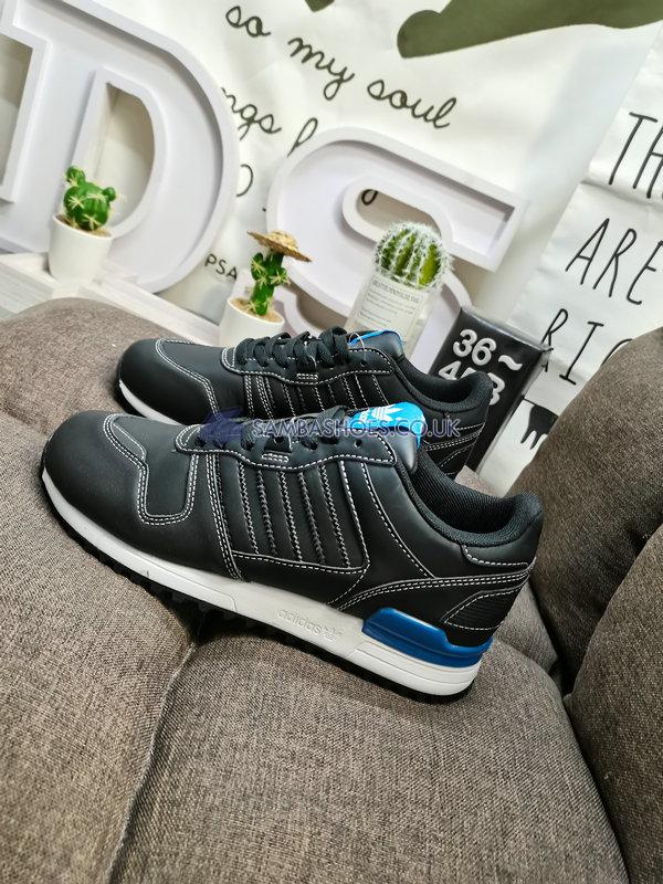 Adidas ZX 700 "Black Bluebird" - Black/Black/Bluebird - Q34161 Classic Originals Shoes