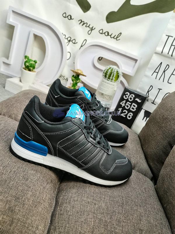 Adidas ZX 700 "Black Bluebird" - Black/Black/Bluebird - Q34161 Classic Originals Shoes