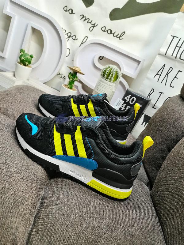 Adidas ZX 700 HD "Black Yellow" - Black/Acid Yellow/Sonic Aqua - GX8940 Classic Originals Shoes