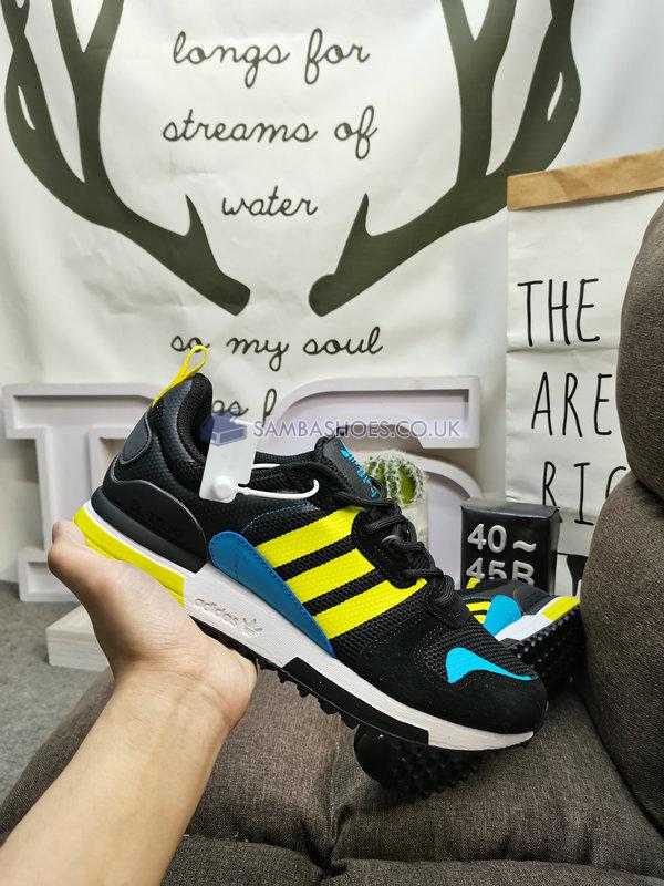 Adidas ZX 700 HD "Black Yellow" - Black/Acid Yellow/Sonic Aqua - GX8940 Classic Originals Shoes