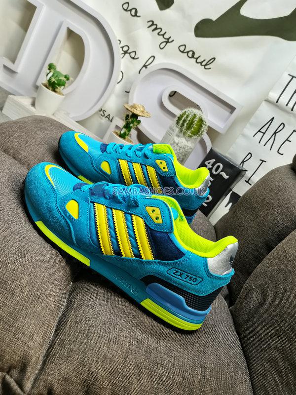 Adidas ZX 750 "Light Aqua" - Light Aqua/Lemon Peel/Violet - GW4210-1 Classic Originals Shoes