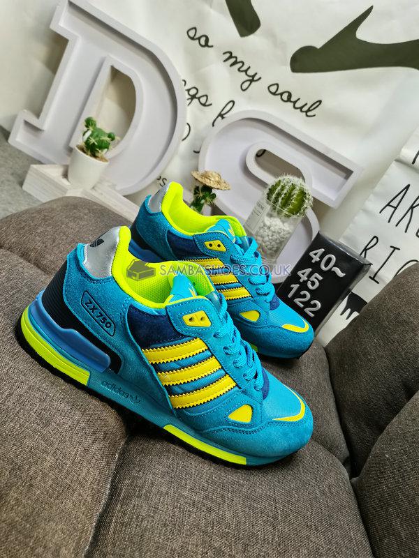 Adidas ZX 750 "Light Aqua" - Light Aqua/Lemon Peel/Violet - GW4210-1 Classic Originals Shoes