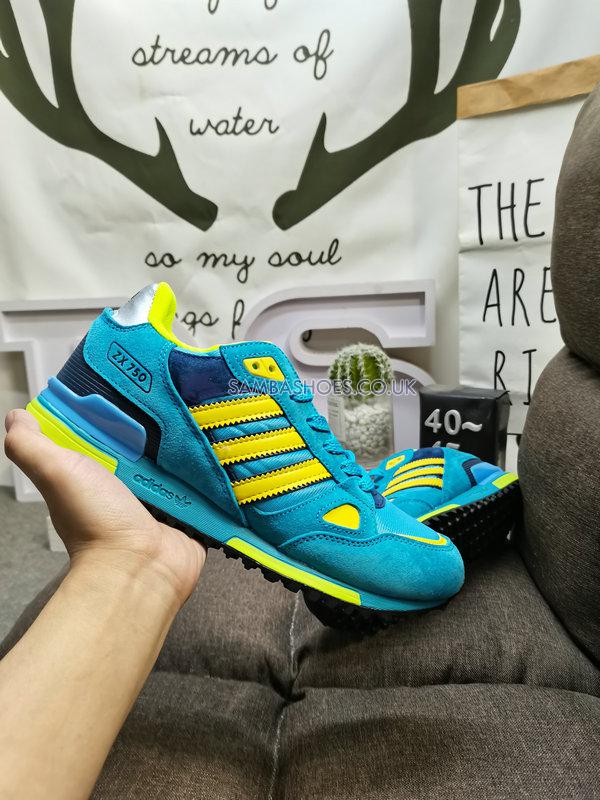 Adidas ZX 750 "Light Aqua" - Light Aqua/Lemon Peel/Violet - GW4210-1 Classic Originals Shoes