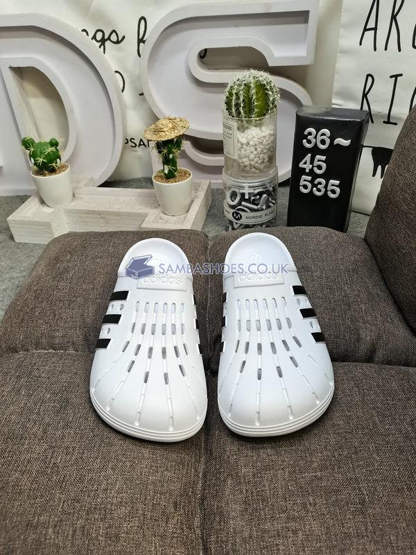 Adidas Adilette Clog "White Black" - Cloud White/Core Black/Cloud White - FY8970 Classic Originals Shoes