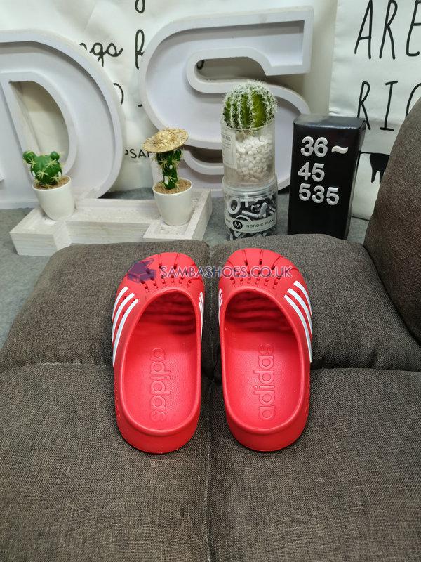 Adidas Adilette Clog "Vivid Red" - Vivid Red/Cloud White/Vivid Red - GZ5887 Classic Originals Shoes