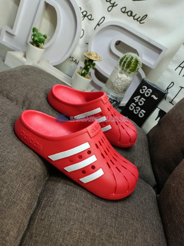 Adidas Adilette Clog "Vivid Red" - Vivid Red/Cloud White/Vivid Red - GZ5887 Classic Originals Shoes