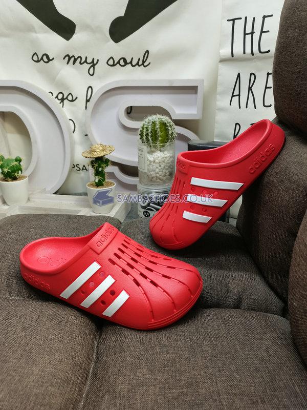 Adidas Adilette Clog "Vivid Red" - Vivid Red/Cloud White/Vivid Red - GZ5887 Classic Originals Shoes