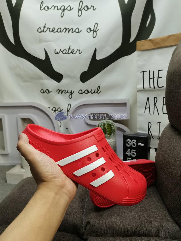 Adidas Adilette Clog "Vivid Red" - Vivid Red/Cloud White/Vivid Red - GZ5887 Classic Originals Shoes