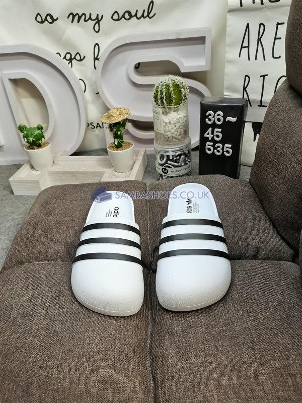 Adidas adiFOM Adilette Slide "White Black" - Cloud White/Core Black/Cloud White - HQ7219 Classic Originals Shoes