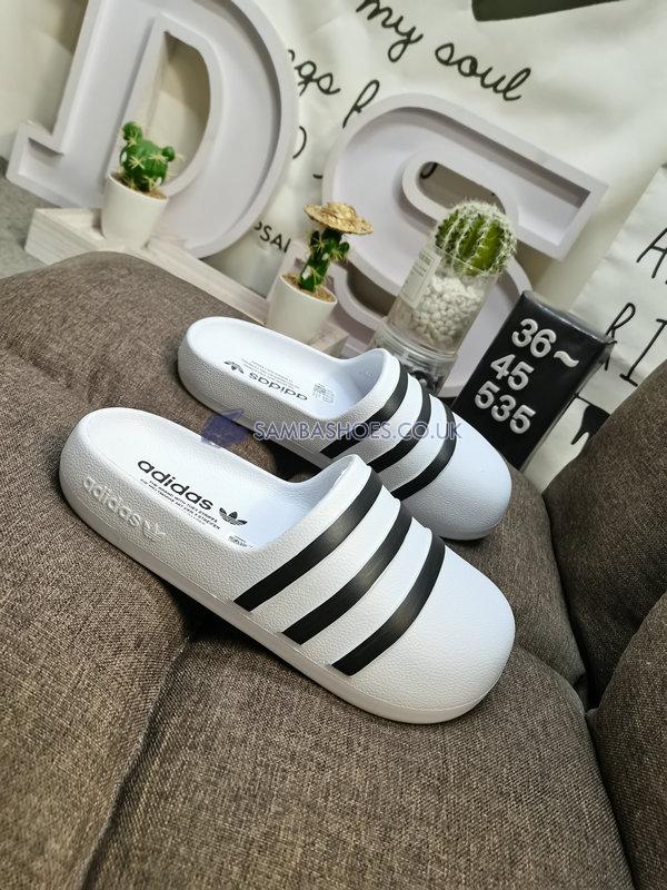 Adidas adiFOM Adilette Slide "White Black" - Cloud White/Core Black/Cloud White - HQ7219 Classic Originals Shoes