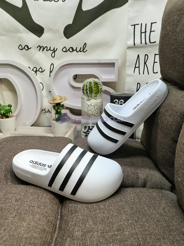 Adidas adiFOM Adilette Slide "White Black" - Cloud White/Core Black/Cloud White - HQ7219 Classic Originals Shoes