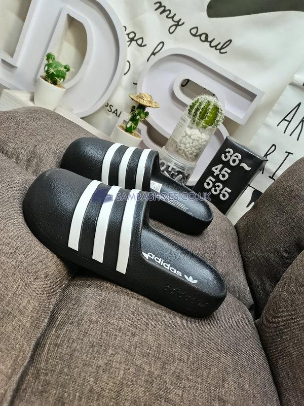 Adidas adiFOM Adilette Slide "Black White" - Core Black/Cloud White/Core Black - HQ7218 Classic Originals Shoes