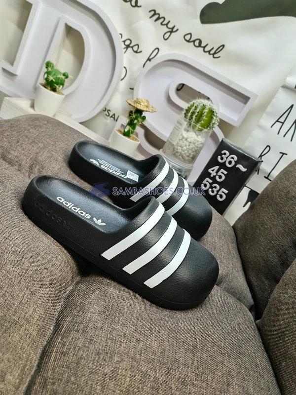 Adidas adiFOM Adilette Slide "Black White" - Core Black/Cloud White/Core Black - HQ7218 Classic Originals Shoes