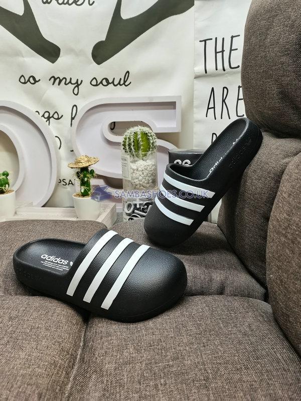 Adidas adiFOM Adilette Slide "Black White" - Core Black/Cloud White/Core Black - HQ7218 Classic Originals Shoes