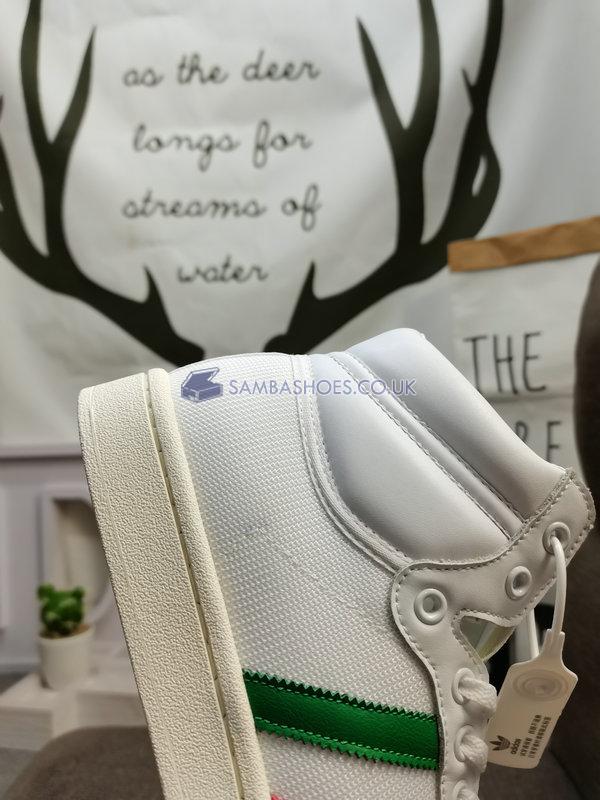 Adidas Americana High "White Green Scarlet" - Cloud White/Chalk White/Cloud White - EF2509-1 Classic Originals Shoes