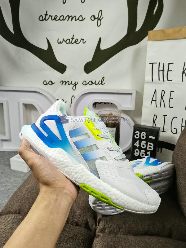 Adidas Day Jogger "White Polar Blue" - Cloud White/Polar Blue/Sky Tint/Acid Mint - GW4912 Classic Originals Shoes