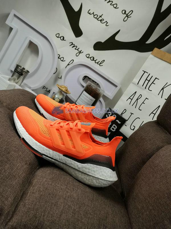 Adidas UltraBoost 21 "Screaming Orange" - Screaming Orange/Cloud White/Blue Oxide - FZ1920 Classic Running Shoes