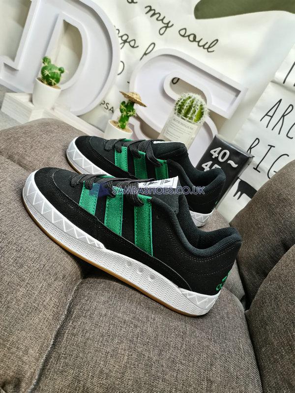 XLARGE x atmos x Adidas Adimatic "Black Green" - Core Black/Green/Crystal White - HQ3936 Classic Originals Shoes