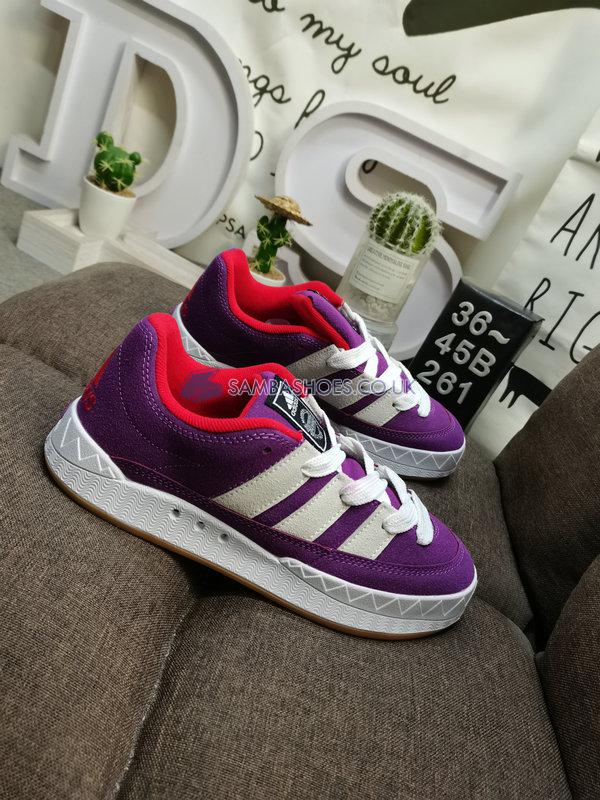 Atmos x Adidas Adimatic "Glow Purple" - Glow Purple/Crystal White/Red - GV6712 Classic Originals Shoes