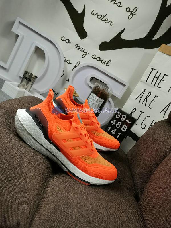 Adidas UltraBoost 21 "Screaming Orange" - Screaming Orange/Cloud White/Blue Oxide - FZ1920 Classic Running Shoes