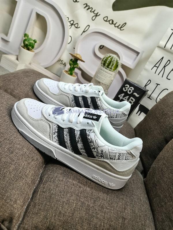 Adidas Courtic "White Black Grey" - Footwear White/Core Black/Grey Two - ID4081 Classic Originals Shoes