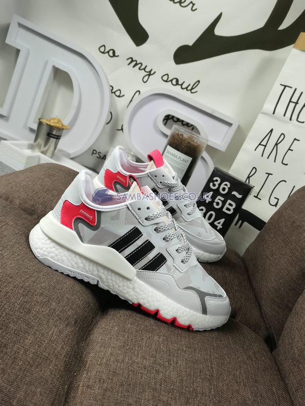 Adidas Nite Jogger "Gray Black" - White/Gray/Orange/Black - FV1310 Classic Originals Shoes